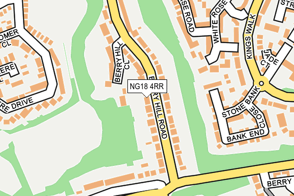 NG18 4RR map - OS OpenMap – Local (Ordnance Survey)