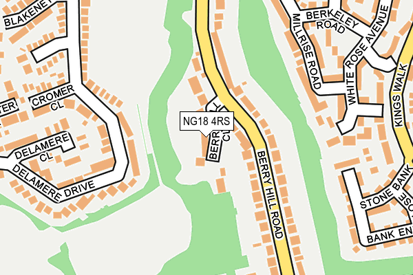 NG18 4RS map - OS OpenMap – Local (Ordnance Survey)