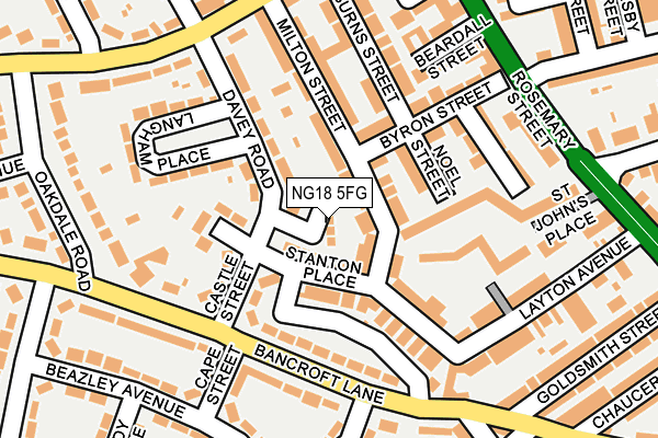 NG18 5FG map - OS OpenMap – Local (Ordnance Survey)