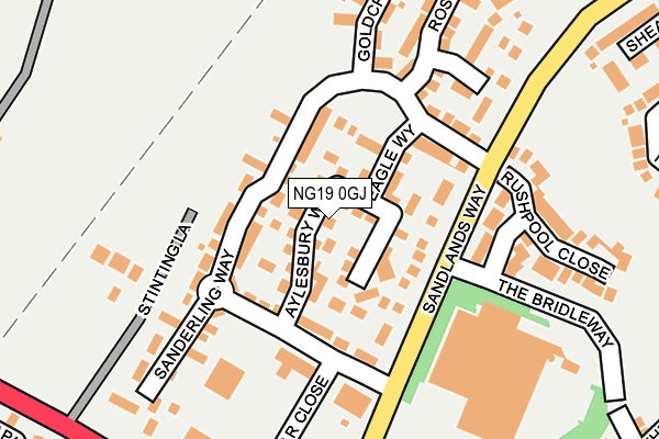 NG19 0GJ map - OS OpenMap – Local (Ordnance Survey)
