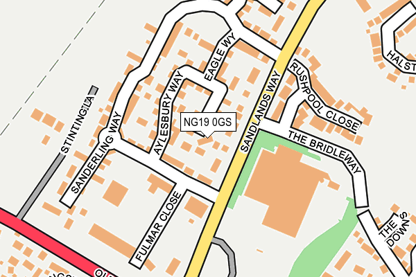 NG19 0GS map - OS OpenMap – Local (Ordnance Survey)