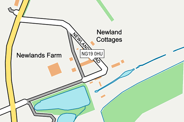 NG19 0HU map - OS OpenMap – Local (Ordnance Survey)