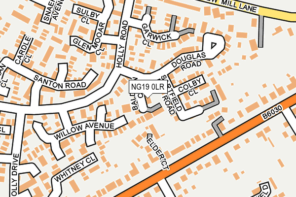 NG19 0LR map - OS OpenMap – Local (Ordnance Survey)
