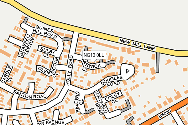 NG19 0LU map - OS OpenMap – Local (Ordnance Survey)