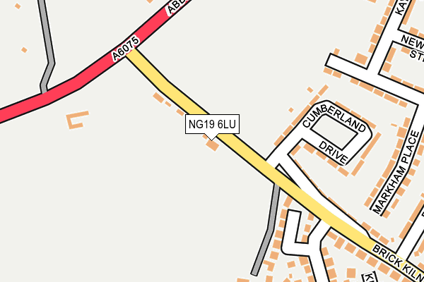 NG19 6LU map - OS OpenMap – Local (Ordnance Survey)