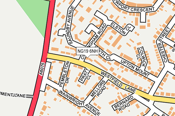 NG19 6NH map - OS OpenMap – Local (Ordnance Survey)