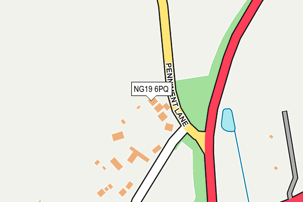 NG19 6PQ map - OS OpenMap – Local (Ordnance Survey)