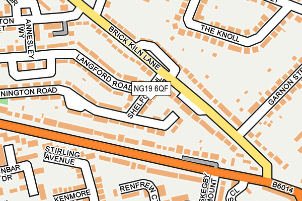 NG19 6QF map - OS OpenMap – Local (Ordnance Survey)