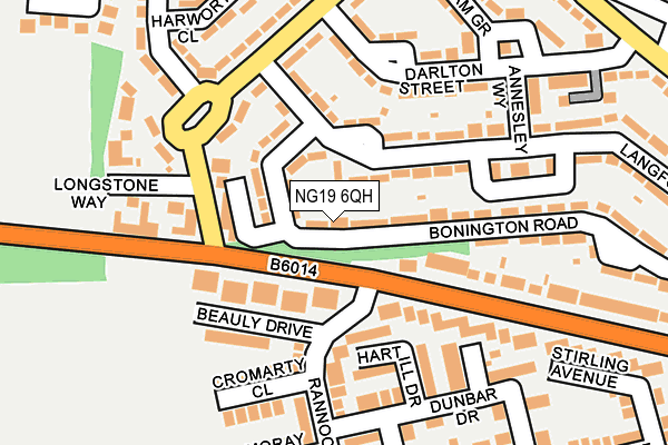 NG19 6QH map - OS OpenMap – Local (Ordnance Survey)