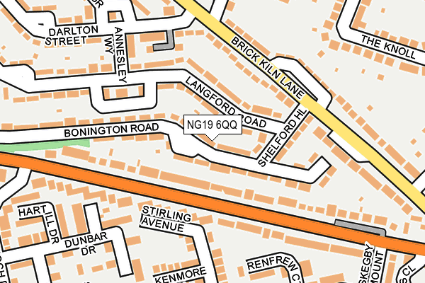 NG19 6QQ map - OS OpenMap – Local (Ordnance Survey)