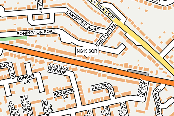 NG19 6QR map - OS OpenMap – Local (Ordnance Survey)