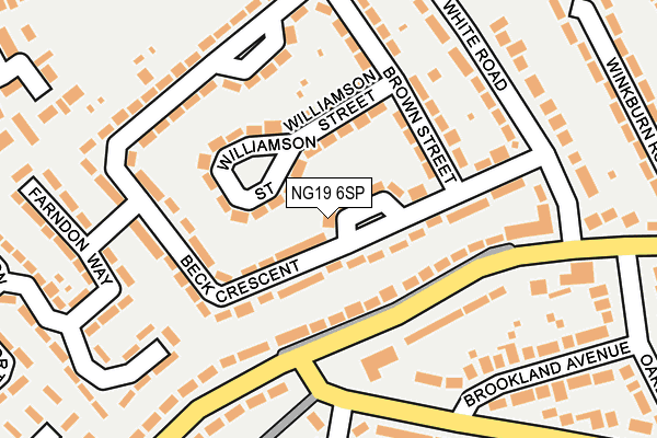 NG19 6SP map - OS OpenMap – Local (Ordnance Survey)