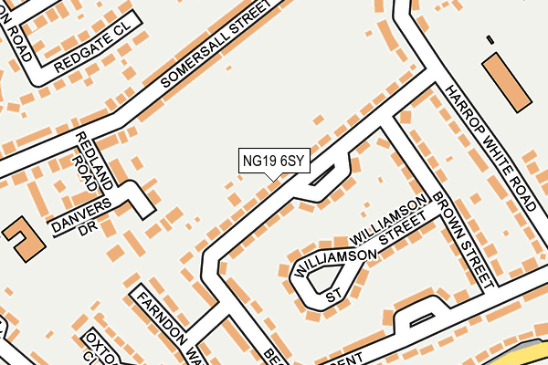 NG19 6SY map - OS OpenMap – Local (Ordnance Survey)