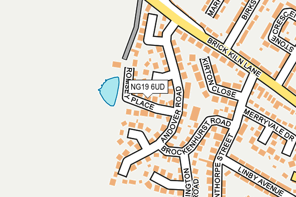 NG19 6UD map - OS OpenMap – Local (Ordnance Survey)