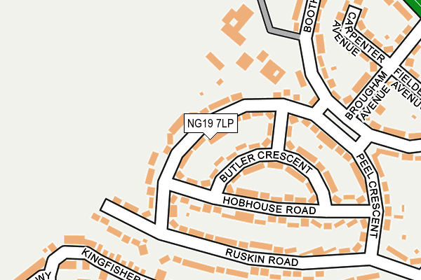NG19 7LP map - OS OpenMap – Local (Ordnance Survey)