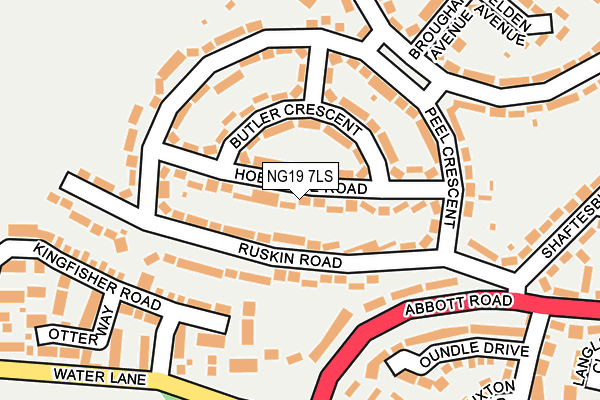 NG19 7LS map - OS OpenMap – Local (Ordnance Survey)