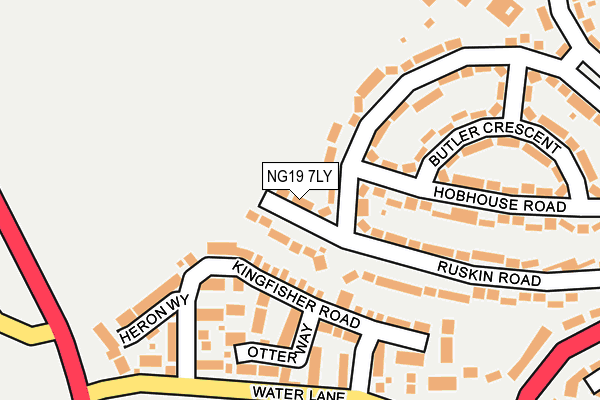 NG19 7LY map - OS OpenMap – Local (Ordnance Survey)