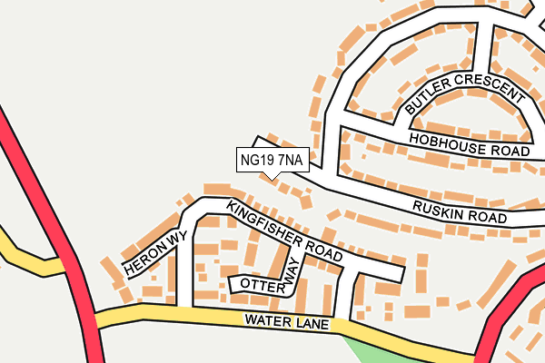 NG19 7NA map - OS OpenMap – Local (Ordnance Survey)