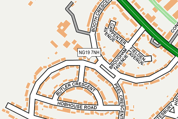 NG19 7NH map - OS OpenMap – Local (Ordnance Survey)