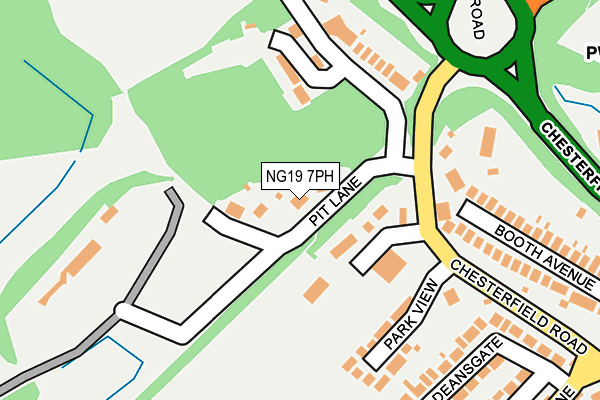 NG19 7PH map - OS OpenMap – Local (Ordnance Survey)