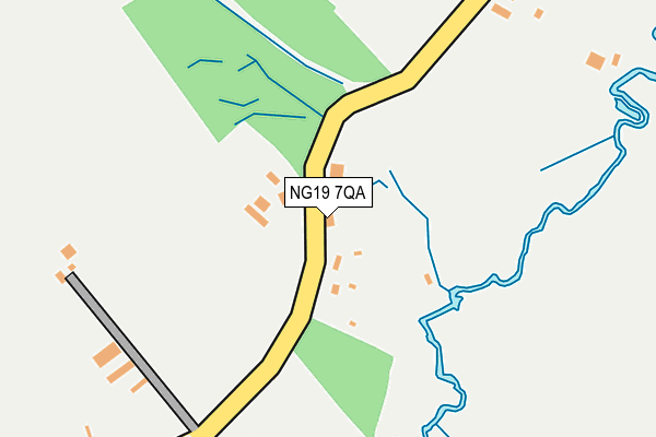 NG19 7QA map - OS OpenMap – Local (Ordnance Survey)