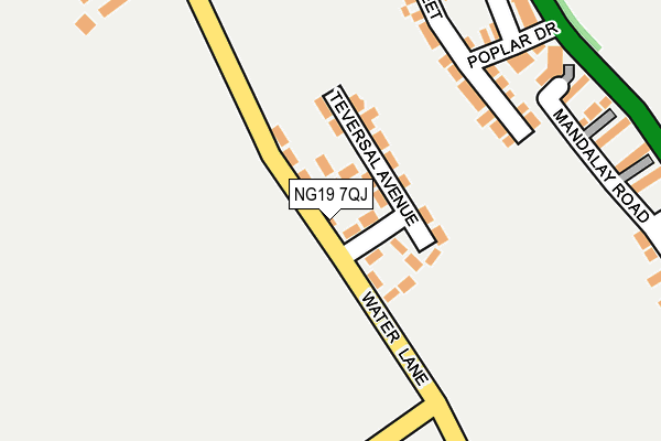 NG19 7QJ map - OS OpenMap – Local (Ordnance Survey)