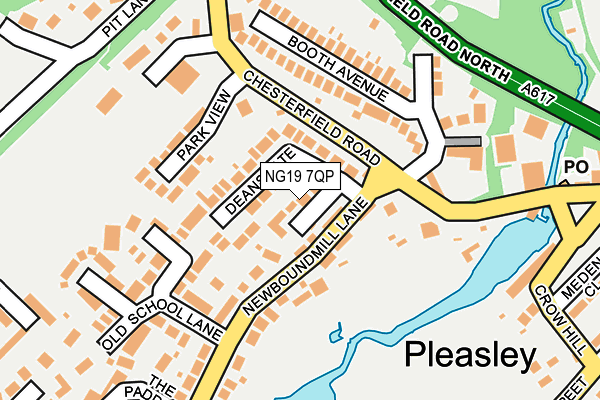 NG19 7QP map - OS OpenMap – Local (Ordnance Survey)