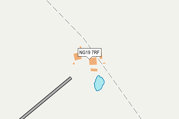 NG19 7RF map - OS OpenMap – Local (Ordnance Survey)