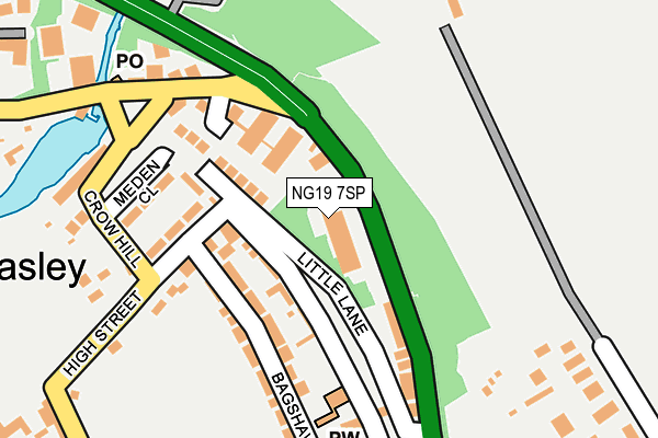 NG19 7SP map - OS OpenMap – Local (Ordnance Survey)