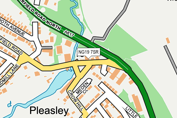 NG19 7SR map - OS OpenMap – Local (Ordnance Survey)