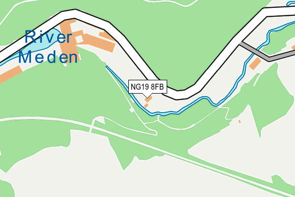 NG19 8FB map - OS OpenMap – Local (Ordnance Survey)