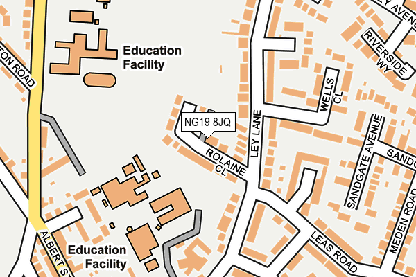 NG19 8JQ map - OS OpenMap – Local (Ordnance Survey)