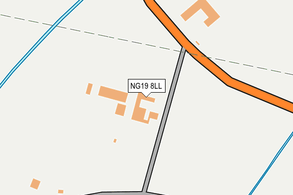 NG19 8LL map - OS OpenMap – Local (Ordnance Survey)