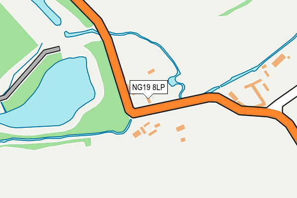 NG19 8LP map - OS OpenMap – Local (Ordnance Survey)