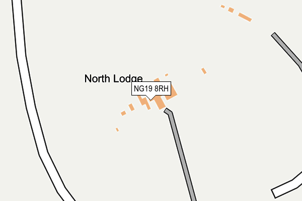 NG19 8RH map - OS OpenMap – Local (Ordnance Survey)