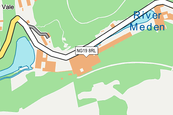 NG19 8RL map - OS OpenMap – Local (Ordnance Survey)