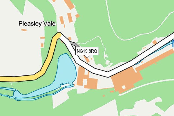 NG19 8RQ map - OS OpenMap – Local (Ordnance Survey)