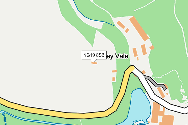 NG19 8SB map - OS OpenMap – Local (Ordnance Survey)