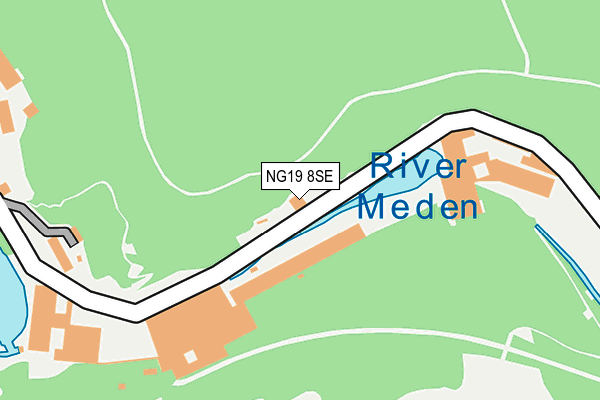 NG19 8SE map - OS OpenMap – Local (Ordnance Survey)