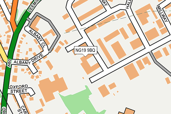 NG19 9BQ map - OS OpenMap – Local (Ordnance Survey)