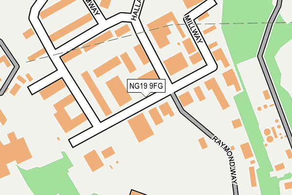 NG19 9FG map - OS OpenMap – Local (Ordnance Survey)