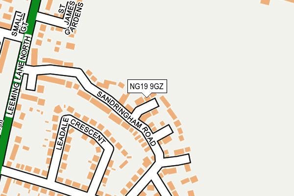 NG19 9GZ map - OS OpenMap – Local (Ordnance Survey)