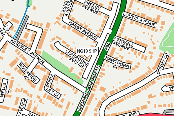 NG19 9HP map - OS OpenMap – Local (Ordnance Survey)