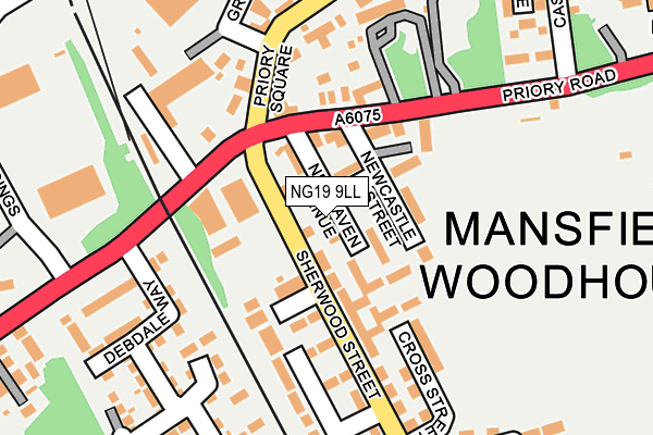 NG19 9LL map - OS OpenMap – Local (Ordnance Survey)