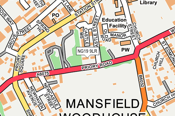 NG19 9LR map - OS OpenMap – Local (Ordnance Survey)