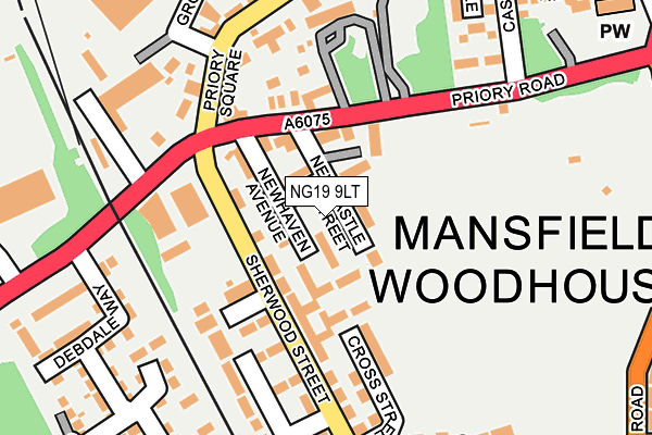 NG19 9LT map - OS OpenMap – Local (Ordnance Survey)