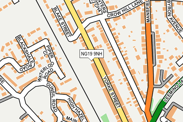 NG19 9NH map - OS OpenMap – Local (Ordnance Survey)