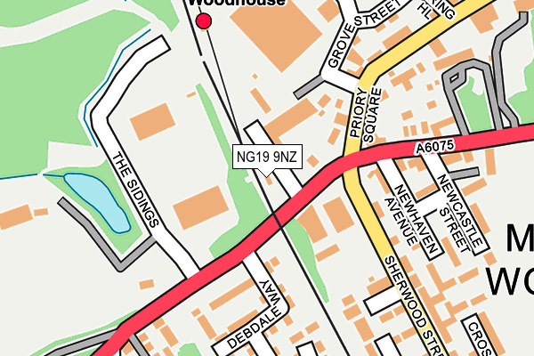 NG19 9NZ map - OS OpenMap – Local (Ordnance Survey)