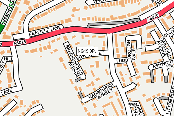 NG19 9PJ map - OS OpenMap – Local (Ordnance Survey)