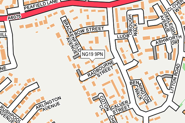 NG19 9PN map - OS OpenMap – Local (Ordnance Survey)